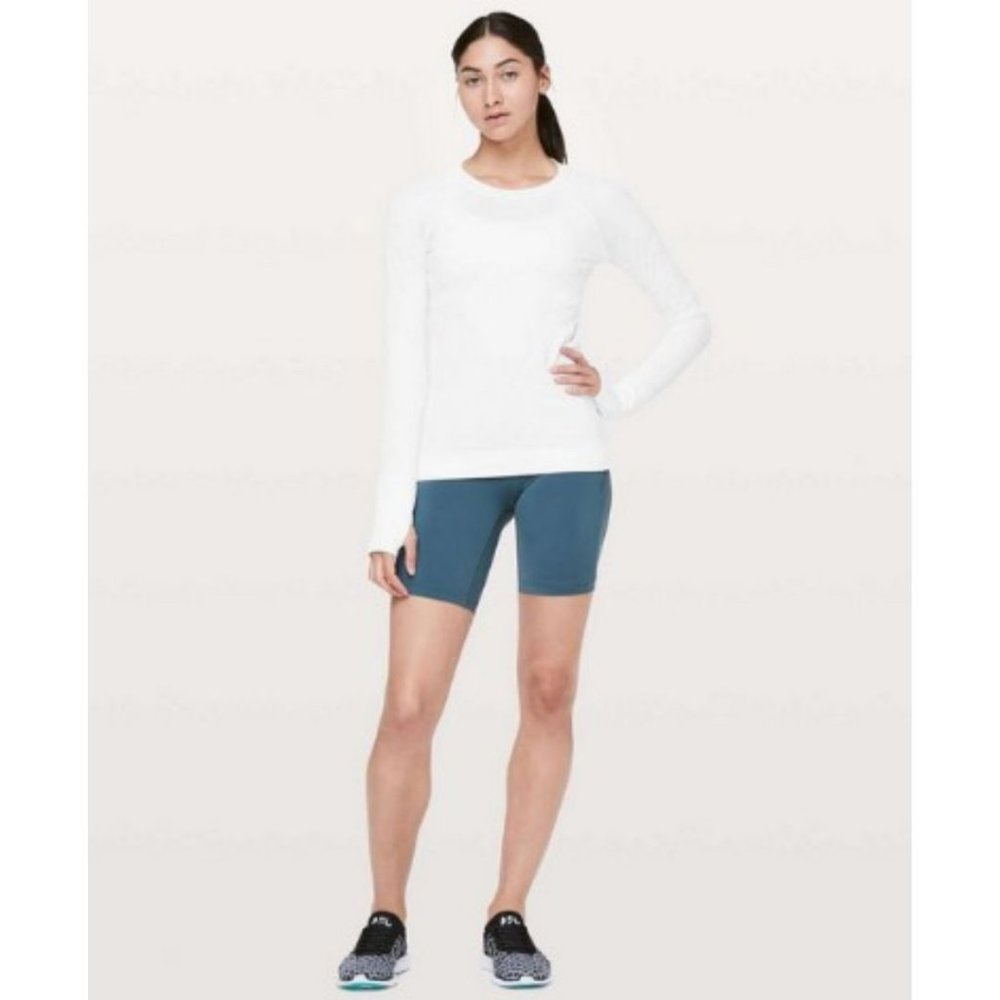 Lululemon Rest Less Pullover Long Sleeve Top White Size 12